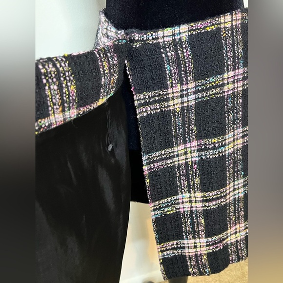 Vintage NWT Earl Rutenberg collection preppy tweed wool plaid wrap skirt. Size 4 - Picture 6 of 10